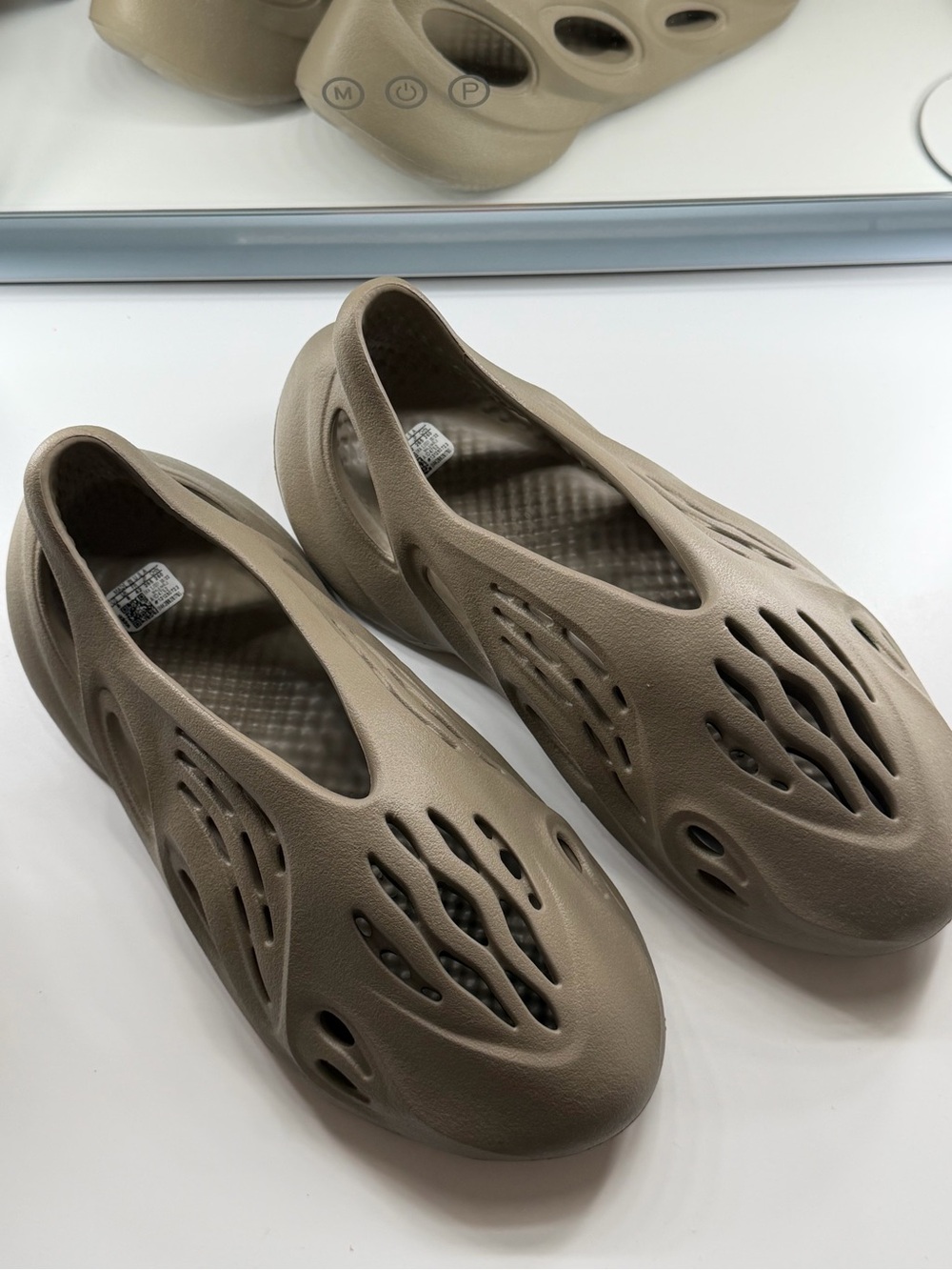 adidas Women's Slip-On Foam Clog in Taupe